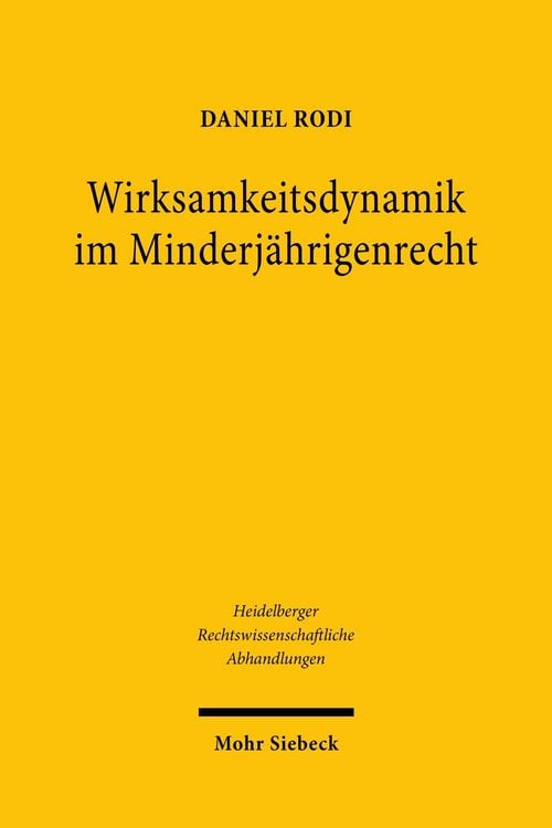 Produktbild: Wirksamkeitsdynamik im Minderj&auml;hrigenrecht