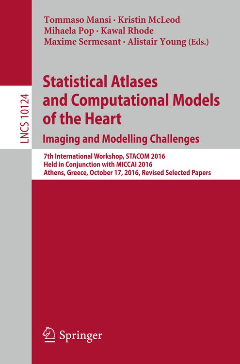 Produktbild: Statistical Atlases and Computational Models of the Heart. Imaging and Modelling Challenges