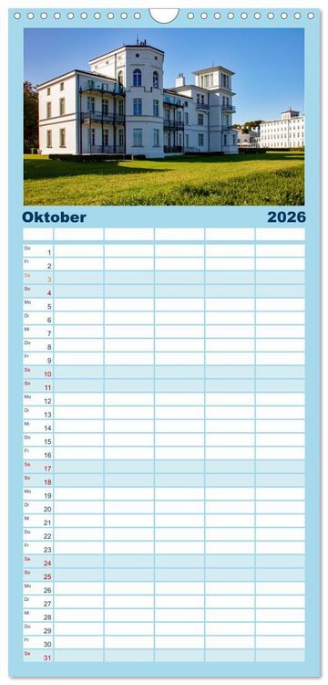 Produktbild: Familienplaner 2026 - Seeheilbad Heiligendamm mit 5 Spalten (Wandkalender, 21 x 45 cm) CALVENDO