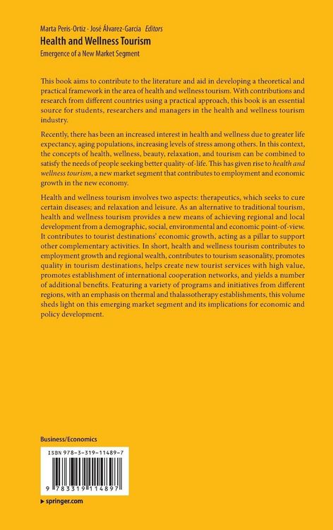 Produktbild: Health and Wellness Tourism
