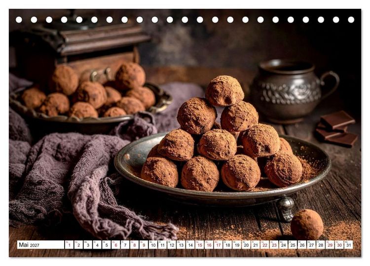 Produktbild: Schokoladen Tr&auml;ume (Tischkalender 2027 DIN A5 quer), CALVENDO Monatskalender