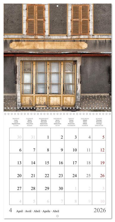 Produktbild: L'&acirc;me des boutiques oubli&eacute;es (Calendrier mural carr&eacute; 2026 30x30 cm) Calendrier double avec une page pour vos prises de notes