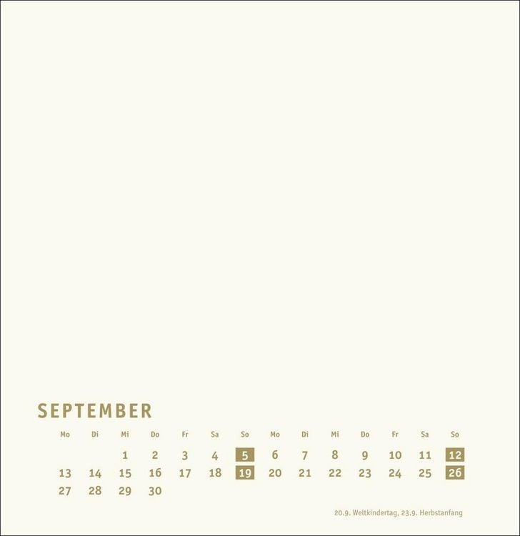 Produktbild: Premium-Bastelkalender gold gro&szlig; 2027