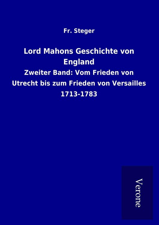 Produktbild: Lord Mahons Geschichte von England