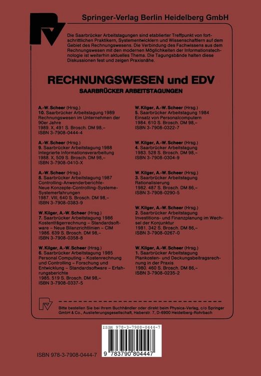 Produktbild: Saarbr&uuml;cker Arbeitstagung 1989