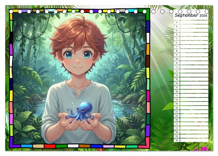 Produktbild: Meine Tierbabys (Tischkalender 2026 DIN A5 quer), CALVENDO Monatskalender