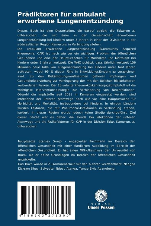 Produktbild: Pr&auml;diktoren f&uuml;r ambulant erworbene Lungenentz&uuml;ndung