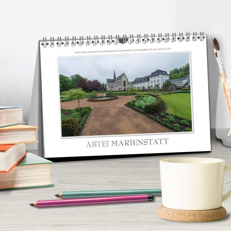 Produktbild: Emotionale Momente: Abtei Marienstatt im Westerwald (Tischkalender 2026 DIN A5 quer), CALVENDO Monatskalender