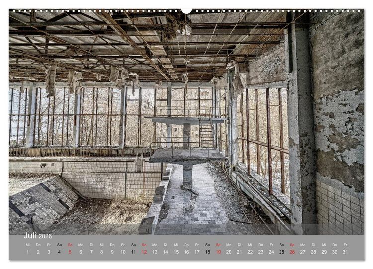 Produktbild: Tschernobyl - In der Sperrzone (hochwertiger Premium Wandkalender 2026 DIN A2 quer), Kunstdruck in Hochglanz