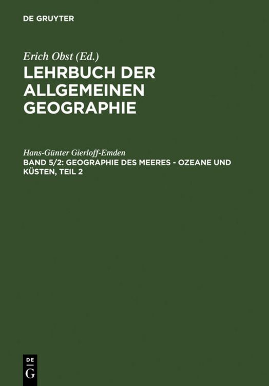 Produktbild: Geographie des Meeres - Ozeane und K&uuml;sten, Teil 2