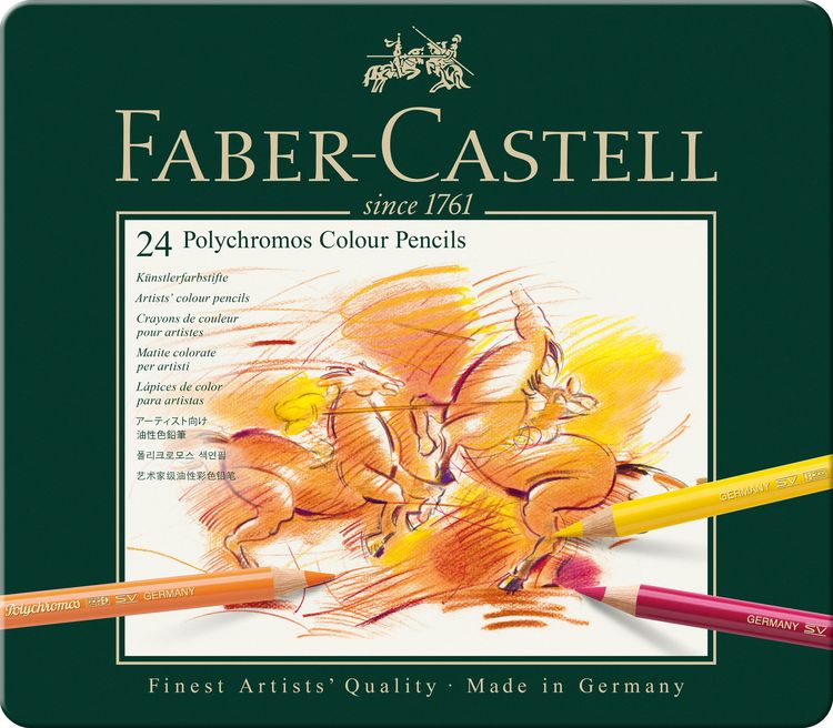 Produktbild: Faber-Castell K&uuml;nstlerfarbstifte Polychromos, 24er Set