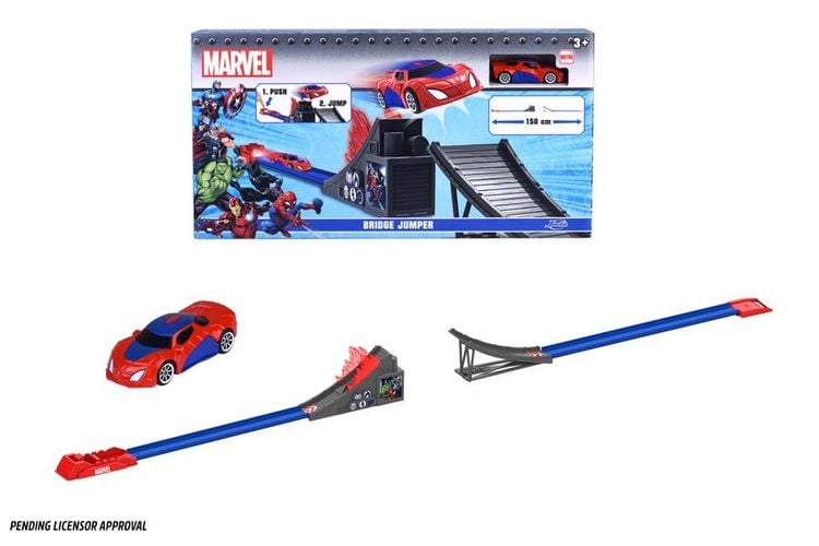 Produktbild: JADA TOYS Marvel Bridge Jumper Rennstrecke