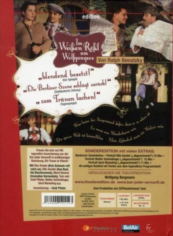 Produktbild: Im Wei&szlig;en R&ouml;&szlig;l am Wolfgangsee - Die Theater Edition