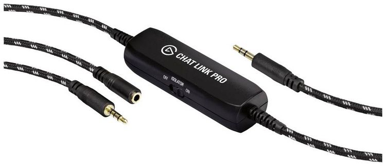 Produktbild: Elgato 10GBC9901 Chat Link Pro Klinke Audio Adapter [1x 3.5 mm-Stecker - 2x 3.5 mm-Stecker, 3.5 mm-Buchse] Schwarz