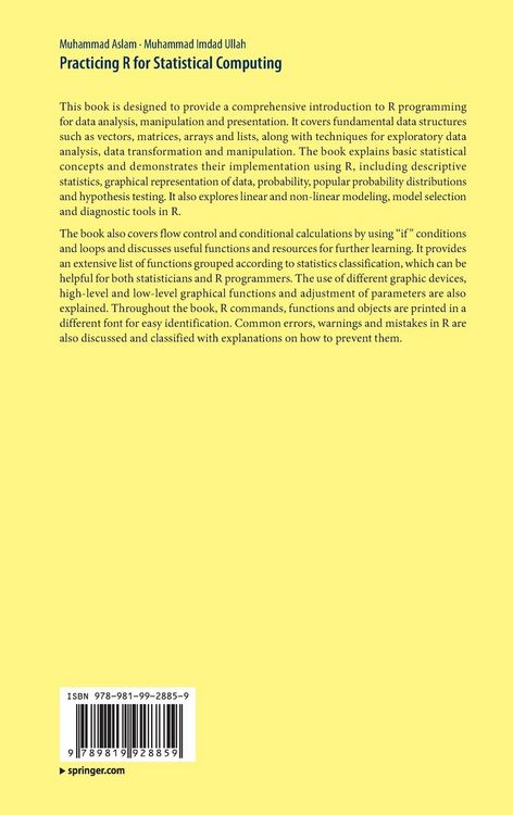 Produktbild: Practicing R for Statistical Computing