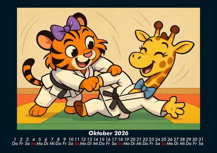 Produktbild: Tina & Nala bei den Olympischen Spielen 2026 Fotokalender DIN A5