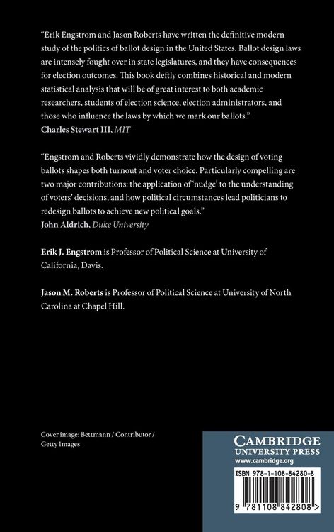 Produktbild: The Politics of Ballot Design