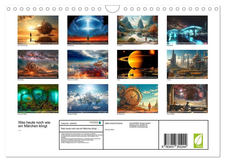 Produktbild: Was heute noch wie ein M&auml;rchen klingt ... (Wandkalender 2026 DIN A4 quer), CALVENDO Monatskalender