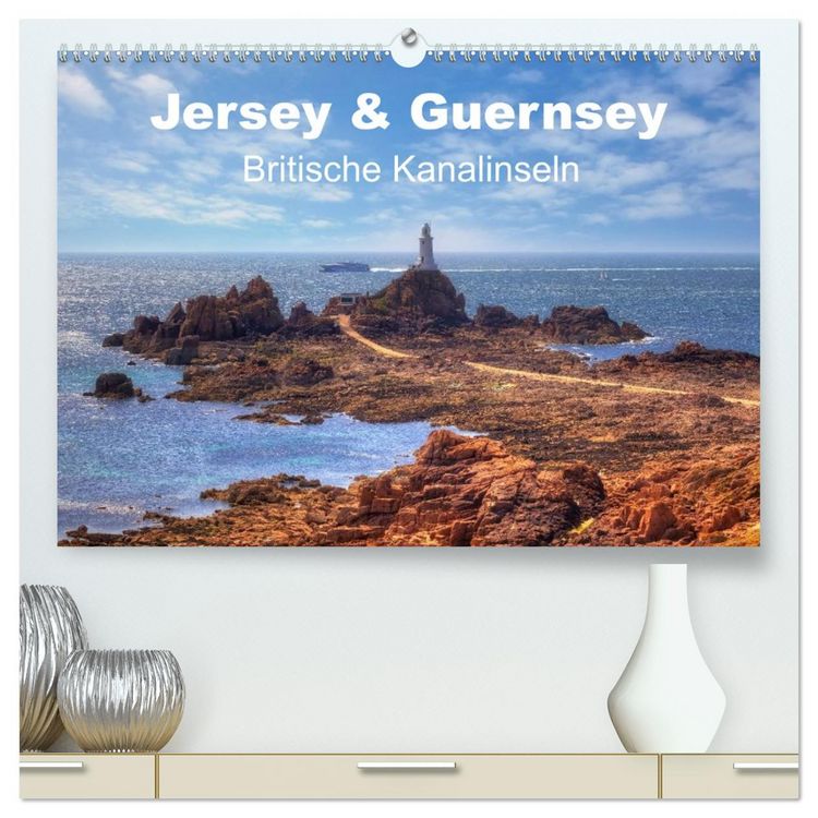 Produktbild: Jersey & Guernsey - britische Kanalinseln (hochwertiger Premium Wandkalender 2026 DIN A2 quer), Kunstdruck in Hochglanz