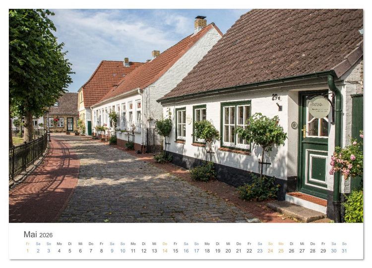 Produktbild: Fischersiedlung Holm an der Schlei (hochwertiger Premium Wandkalender 2026 DIN A2 quer), Kunstdruck in Hochglanz