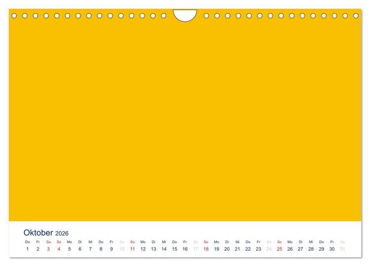 Produktbild: Farbiger Bastelkalender (Wandkalender 2026 DIN A4 quer), CALVENDO Monatskalender