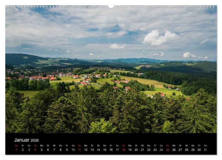 Produktbild: Bayerischer Wald (Wandkalender 2026 DIN A2 quer), CALVENDO Monatskalender
