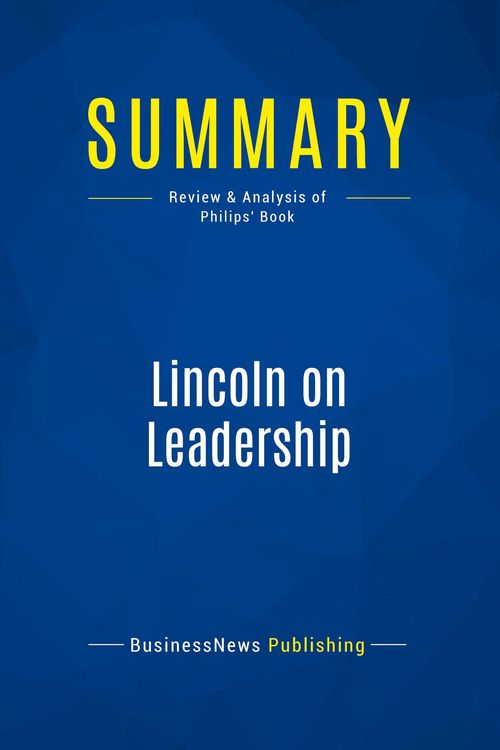 Produktbild: Summary: Lincoln on Leadership