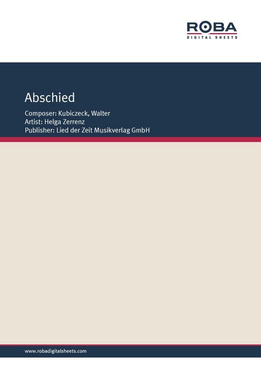 Produktbild: Abschied