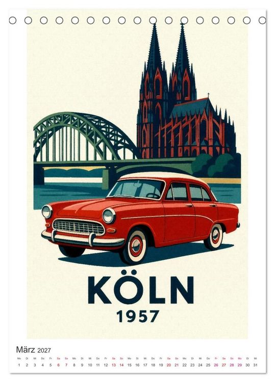 Produktbild: Stadtbilder und Stra&szlig;enlegenden (Tischkalender 2027 DIN A5 hoch), CALVENDO Monatskalender