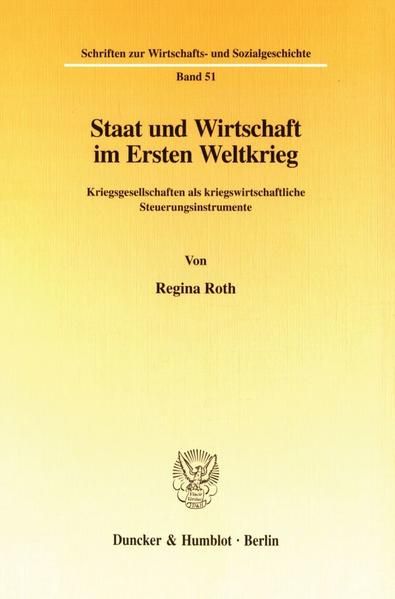 Produktbild: Staat und Wirtschaft im Ersten Weltkrieg.