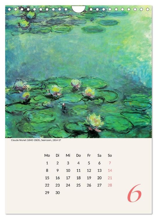 Produktbild: Claude Monet Impressionen 2026 (Wandkalender 2026 DIN A4 hoch), CALVENDO Monatskalender