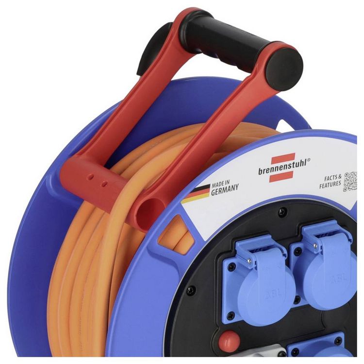 Produktbild: Brennenstuhl 1182690200 Kabeltrommel 25 m Orange CEE-Stecker 16 A 3polig