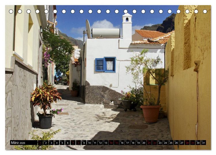 Produktbild: La Gomera - Ansichten und Aussichten (Tischkalender 2026 DIN A5 quer), CALVENDO Monatskalender