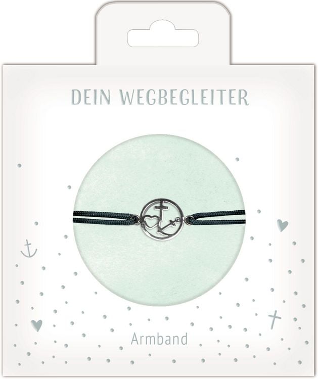 Produktbild: Armband &ndash; Armband mit Kreuz-Herz-Anker-Anh&auml;nger