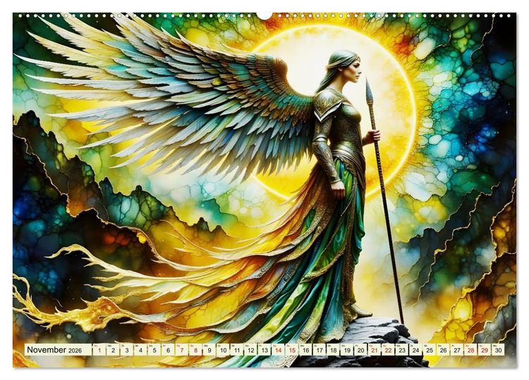 Produktbild: W&auml;chter der Berge (hochwertiger Premium Wandkalender 2026 DIN A2 quer), Kunstdruck in Hochglanz