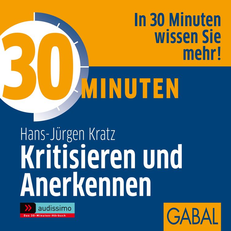 Produktbild: 30 Minuten Kritisieren und Anerkennen