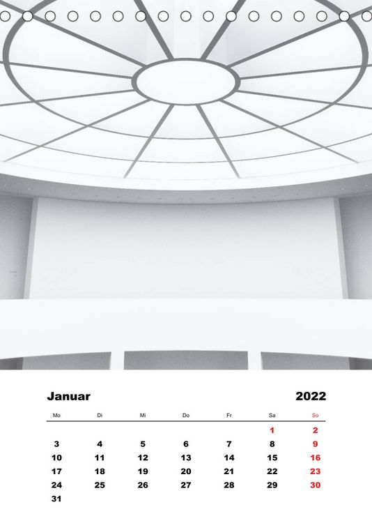 Produktbild: Minimalistische Architektur (Tischkalender 2022 DIN A5 hoch)
