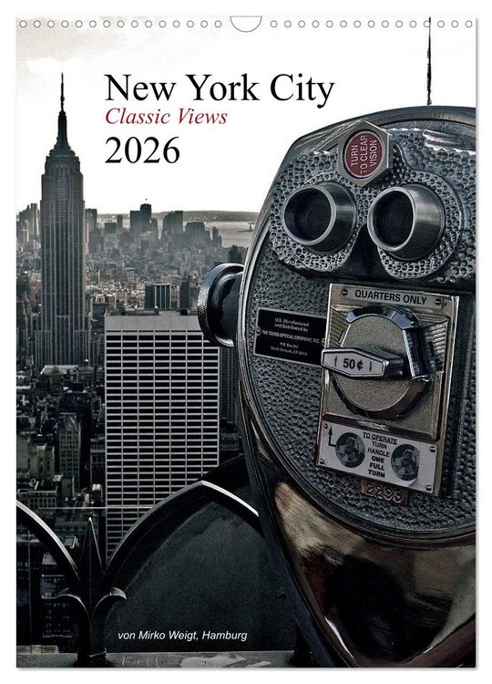 Produktbild: New York City 2026 &bull; Classic Views (Wandkalender 2026 DIN A3 hoch), CALVENDO Monatskalender