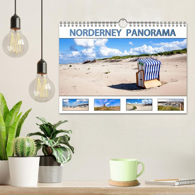 Produktbild: NORDERNEY PANORAMA (Wandkalender 2026 DIN A4 quer), CALVENDO Monatskalender