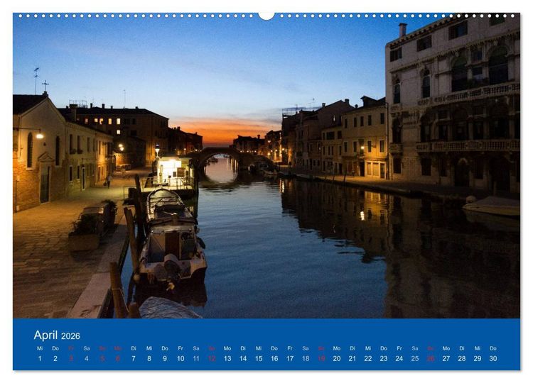 Produktbild: Mein lautloses Venedig (hochwertiger Premium Wandkalender 2026 DIN A2 quer), Kunstdruck in Hochglanz