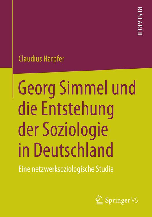 Produktbild: Georg Simmel und die Entstehung der Soziologie in Deutschland