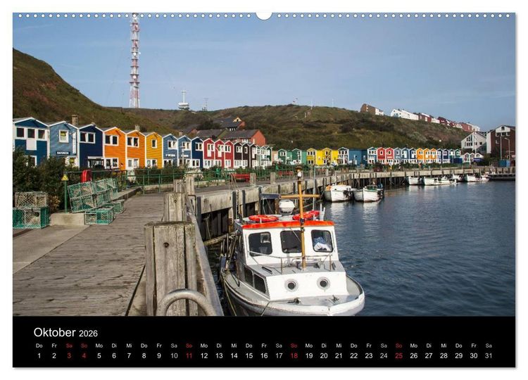 Produktbild: Helgoland - idyllische Nordseeinsel (hochwertiger Premium Wandkalender 2026 DIN A2 quer), Kunstdruck in Hochglanz