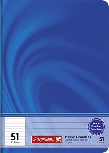 Produktbild: Brunnen Schulheft Premium Vivendi | A6, Lineatur 51, 32 Blatt, blau