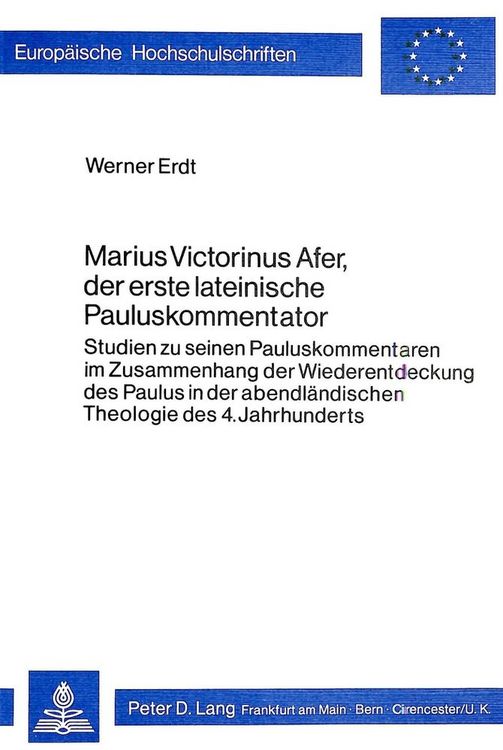 Produktbild: Marius Victorinus Afer, der erste lateinische Pauluskommentator