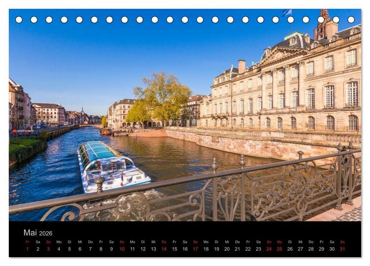 Produktbild: Stra&szlig;burg Impressionen (Tischkalender 2026 DIN A5 quer), CALVENDO Monatskalender