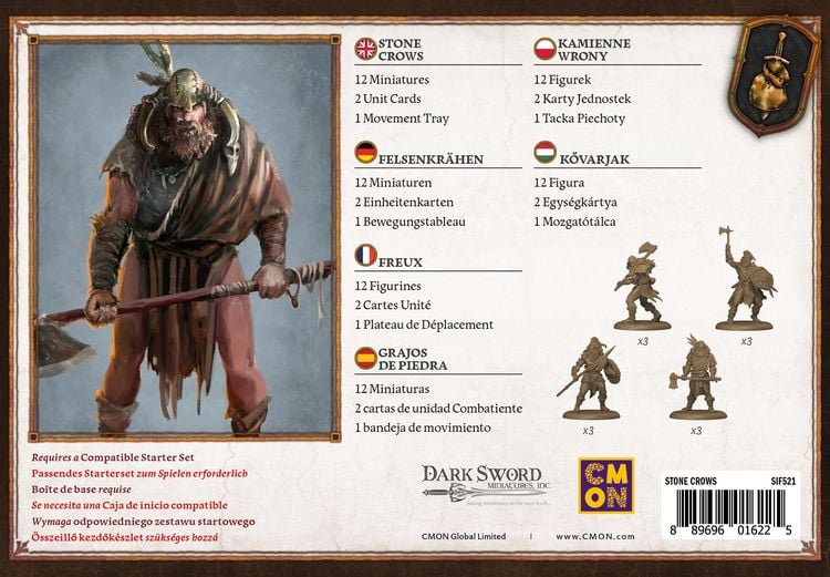 Produktbild: Song of Ice & Fire - Stone Crows (Felsenkr&auml;hen) /EN/ES/FR/HU/PL