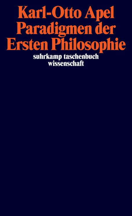 Produktbild: Paradigmen der Ersten Philosophie