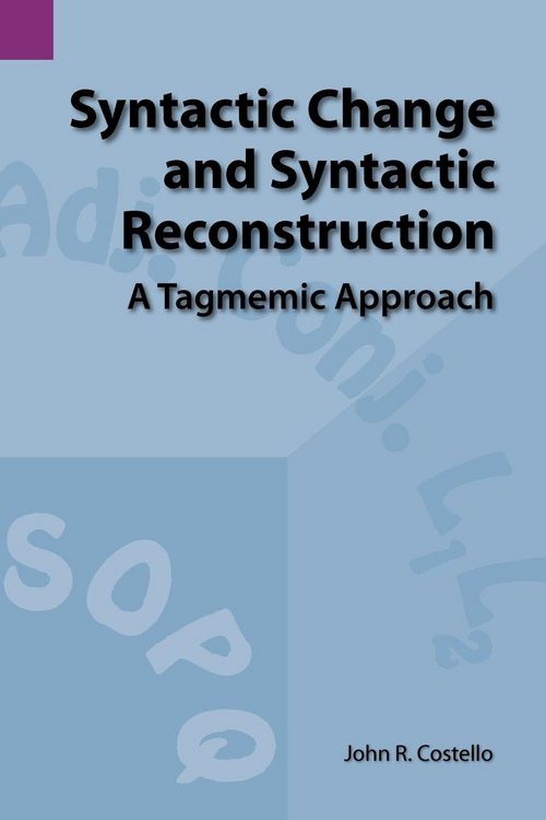 Produktbild: Syntactic Change and Syntactic Reconstruction