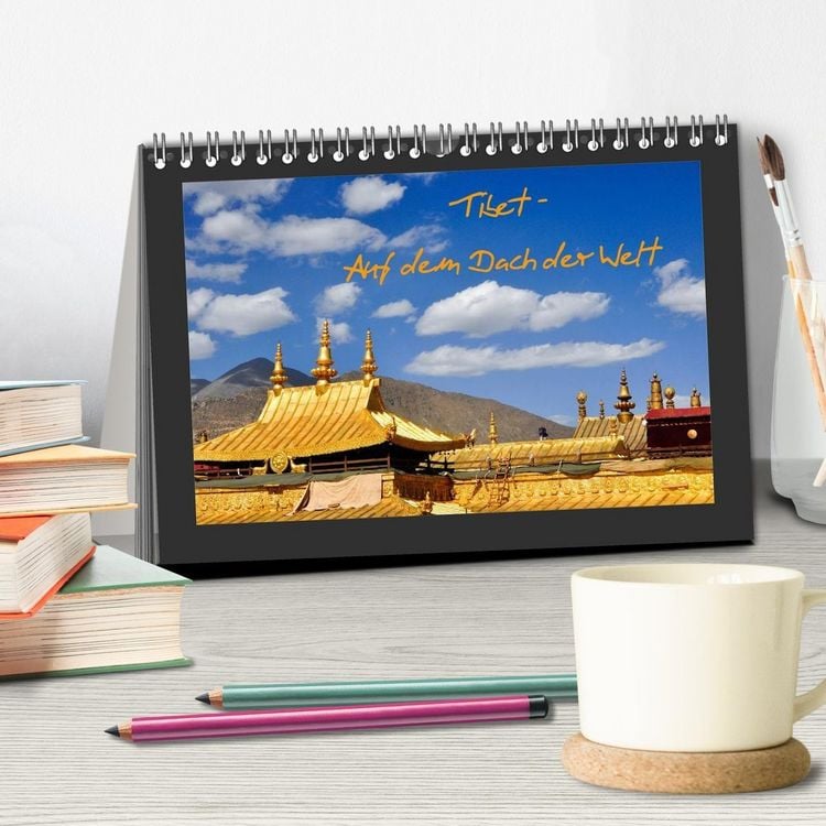 Produktbild: Tibet - Auf dem Dach der Welt (Tischkalender 2027 DIN A5 quer), CALVENDO Monatskalender