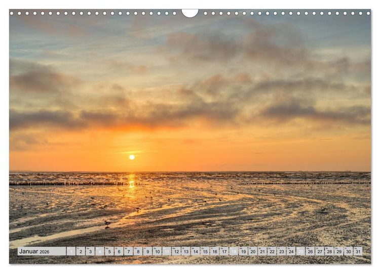 Produktbild: Wundersch&ouml;nes Amrum (Wandkalender 2026 DIN A3 quer), CALVENDO Monatskalender